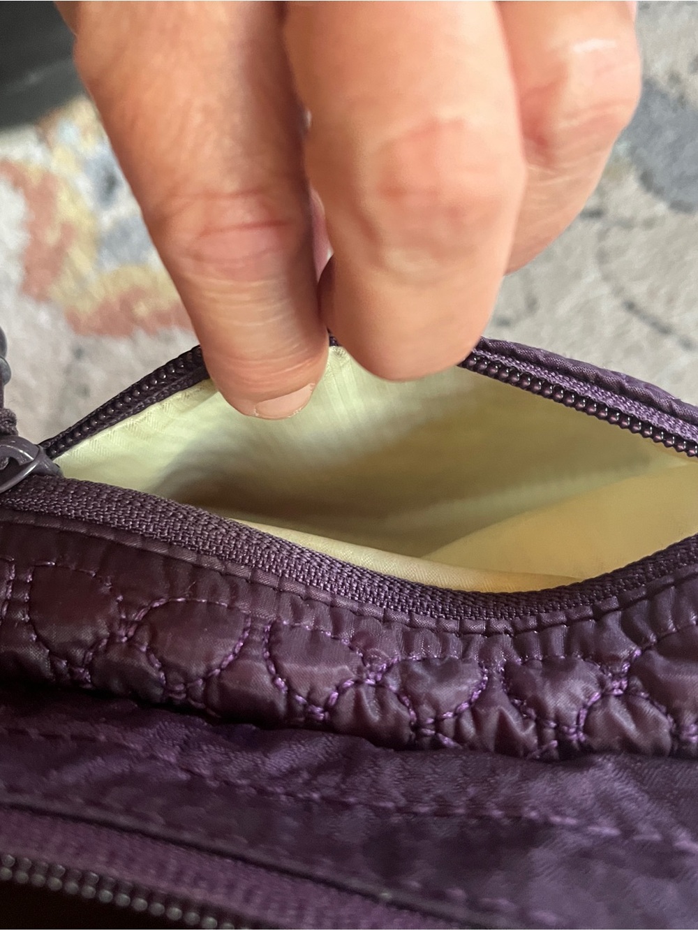 Sherpani Deep Plum Quilted Crossbody Bag - Picture 6 of 13